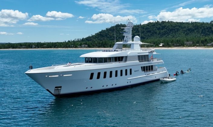 Feadship charter yacht SPORT prepares to rejoin Mediterranean yacht charter fleet following refit