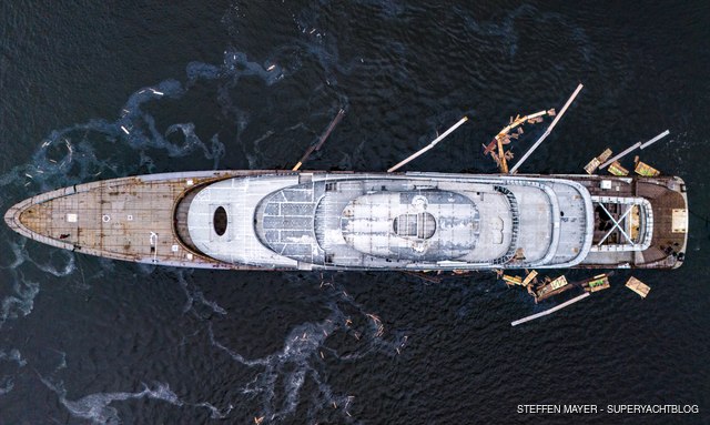 First look at 102m Lurssen superyacht JASSJ as she launches in Germany