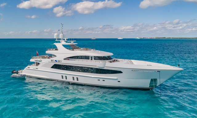 Get front row seats at the Olympic Games with motor yacht BIG SKY on a Tahiti yacht charter