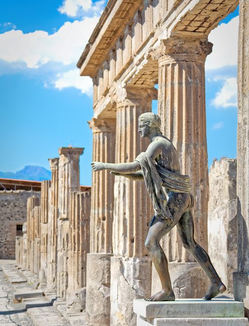 Ancient ruins of Pompeii in Italy