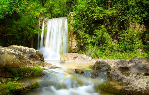 Waterfall in the Valley of the Ferriere, Amalfi Coast, Italy